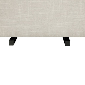 Gliding Ottoman White Linen